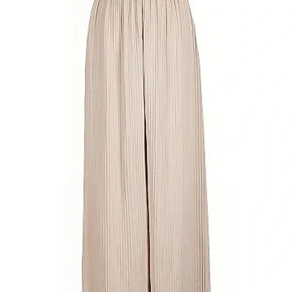 Uniqlo Beige Wide-Leg Pants - Picture 1 of 3
